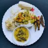 Small Varieties Fish + Rice + Dal