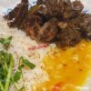 Duck Meat + Rice + Dal 